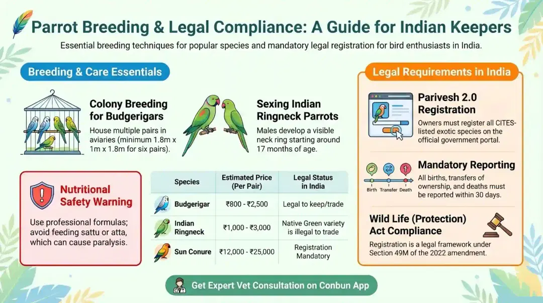 Parrot Breeding in India